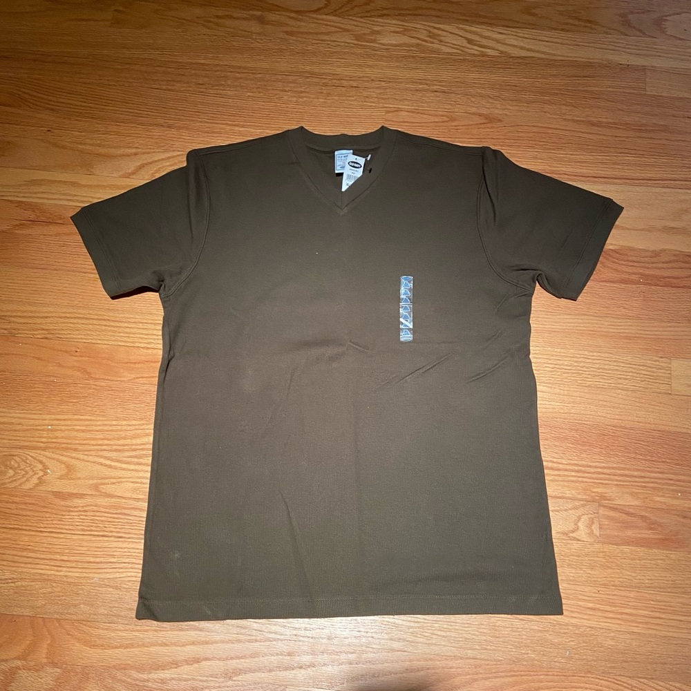 NWT Old Navy V-Neck Ribbed T-Shirt Size XXL